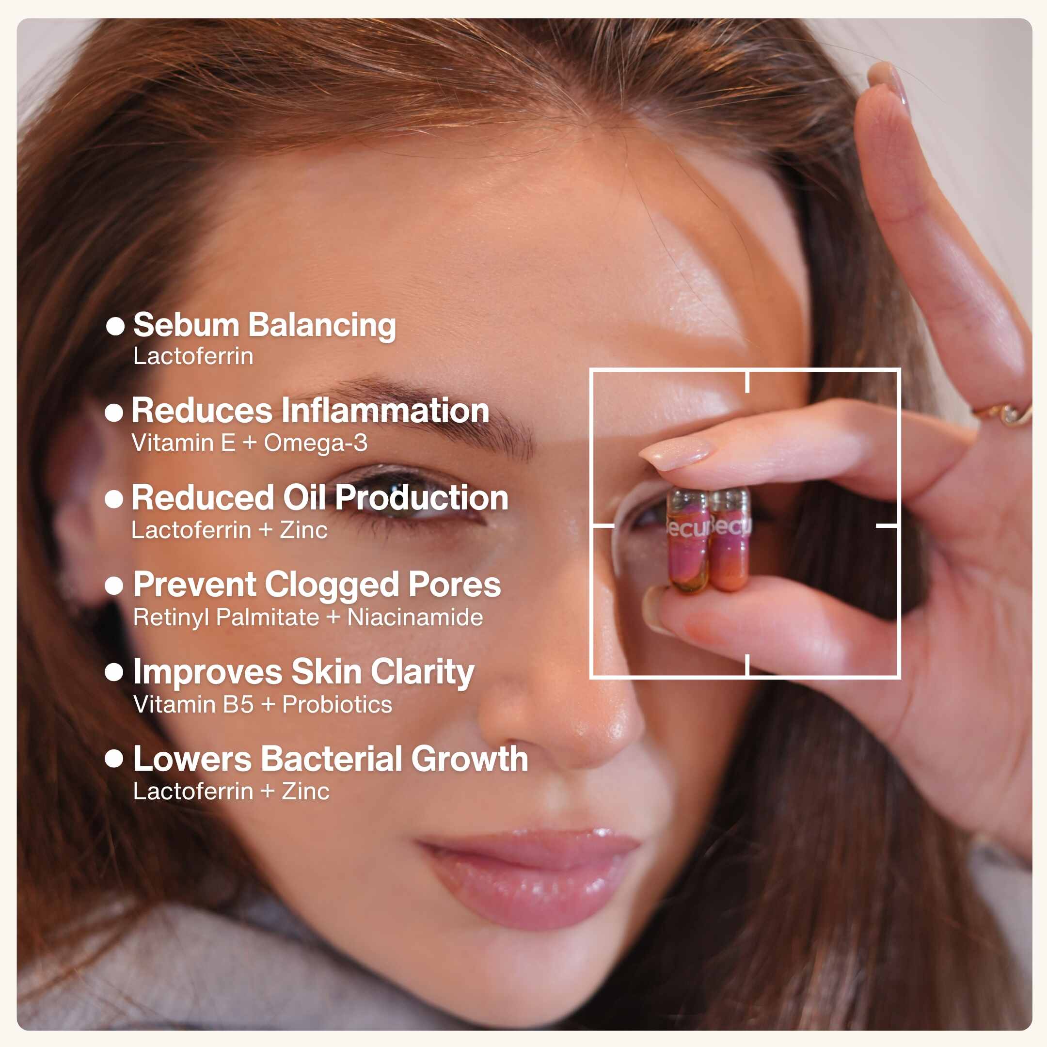 Lactofyn™ Lactoferrin with Retinyl Palmitate, Omega-3, Vitamin B3,B5, E and Probiotics.